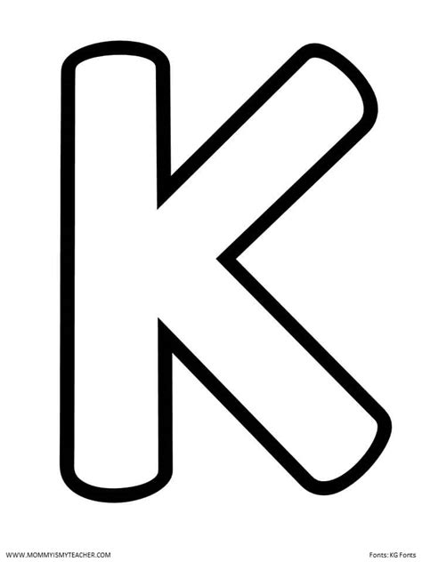 printable letter k pictures.